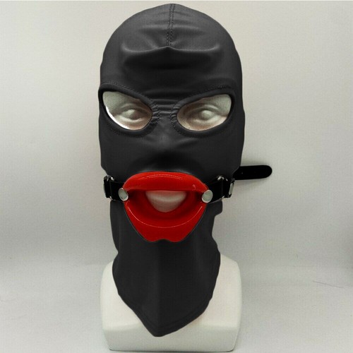 Open mouth hood gimp - mouth, mask