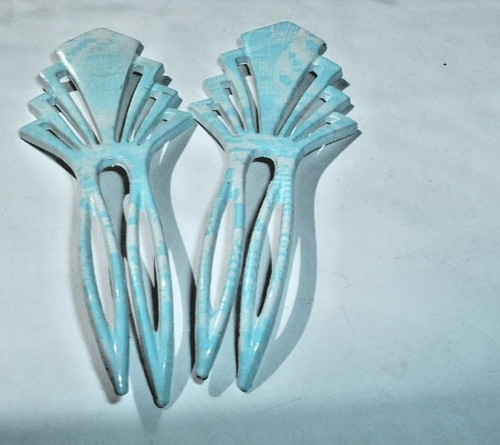 Pair vintage celluloid french - vintage,
