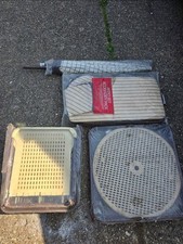 Garden Dining Set. Table + table cloth, umbrella, 4 chairs + cushions