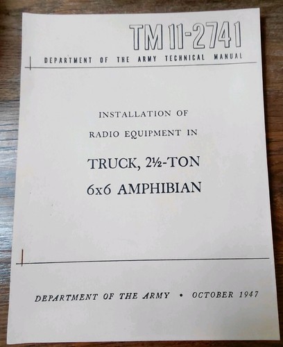 1947 dukw amphibian radio - ​1947,