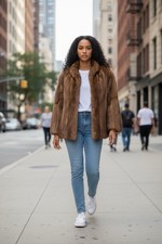 Ladies Vintage Honey Brown