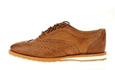 Mens Walk-Over Memphis Brown Leather Wingtip Casual Oxford Shoes Sz. 8.5 M $295
