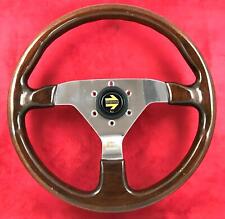 Genuine Momo Veloce 350mm wood rim steering wheel. Dated 1988. 309 Goodwood.  7D
