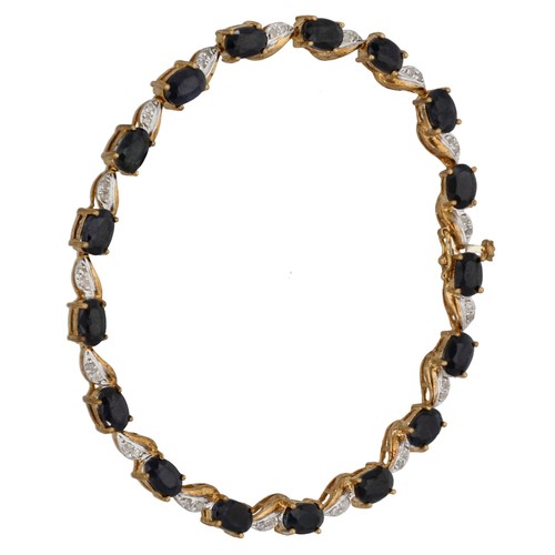 9ct gold diamond sapphire - diamond,
