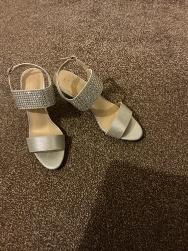 Silver sparkle evening - silver, sandals