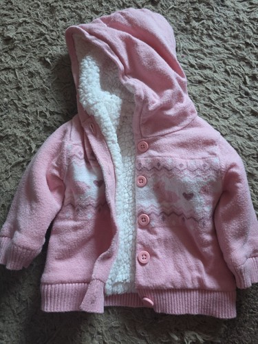Baby girls thick warm jacket