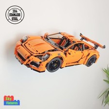 Wall mount bracket for LEGO Technic Porsche 911 GT3 RS 42056 STAINLESS STEEL