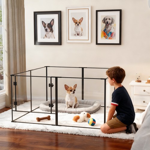 Dog playpen panels - dog, 8