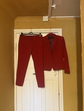 Zara Red Suit Slim Fit Single