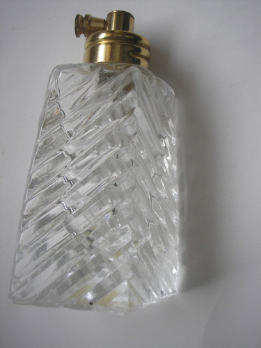Vintage perfume bottle ribbed - vintage,