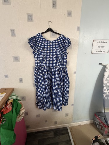 Collectif vintage blue checked - vintage,