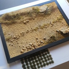 DIORAMA BASE COMPLETED Model Kit 1/35 1/48  IRAQ AFGHAN  WAR DESERT BOLT ACTION