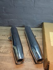Harley Davidson Exhaust Pipes Bal Cut XL Chrome 80249-99a (Pair) Boxed @hc#Q