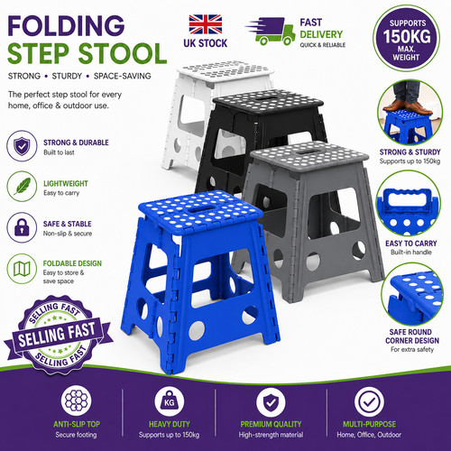 Large 150kg folding - folding, stool