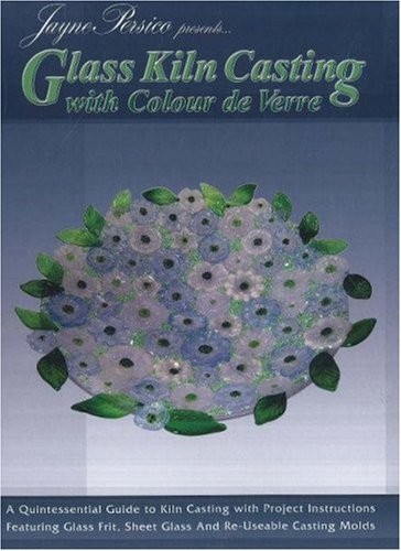 Glass kiln casting with color - with,