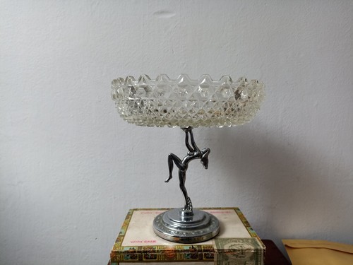 Art deco glass fruit bowl - deco,