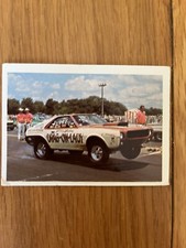 **SALE** 1971 AHRA Shirley Shahan’s “Drag-on-Lady 1970 A.M.X. Top Stock Card