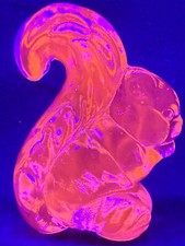 Solid Green Vaseline glass