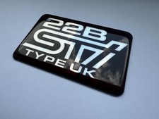 Subaru Impreza 22B Type UK Badge Emblem - Black WRX STI Type R RA RB5 GC8