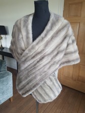 Blue Sapphire Grey Mink Stole