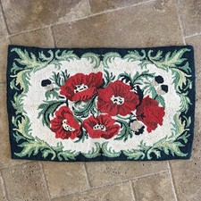 Vtg Red POPPY Flowers Floral