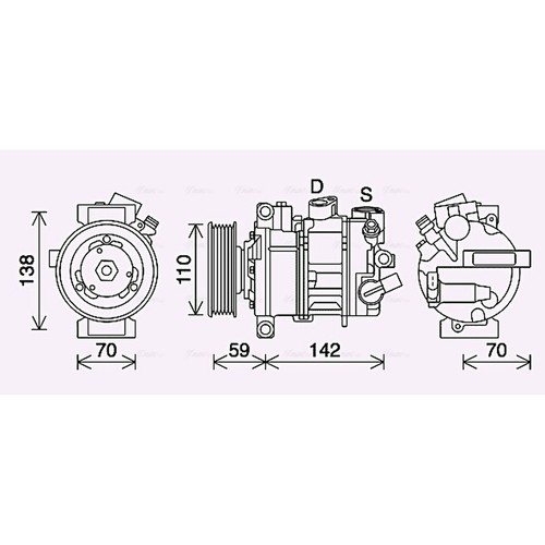 Air con compressor for - compressor,