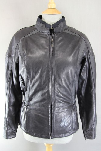 Richa black leather biker - black,