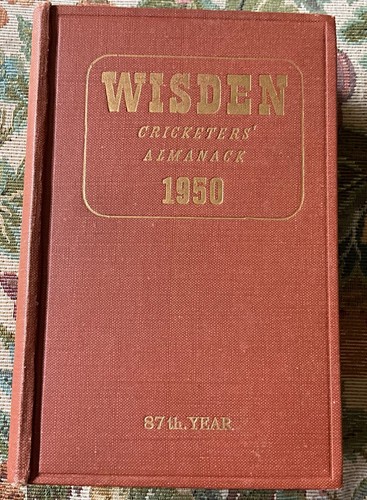 1950 wisden almanack hardback - wisden,