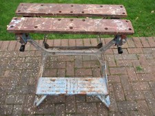 EARLY VINTAGE BLACK & DECKER WORKMATE DUAL HEIGHT FULL SIZE PART ALUMINIUM MODEL