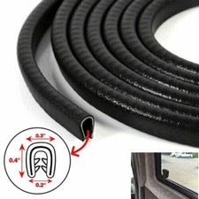5M Knock On Trim UK 2-4mm Universal Conversion Window Trim NEW PVC Black Van