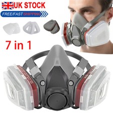 6200 Respirator Half Face Mask for Painting Spraying Filter Work Safety  7-In-1`