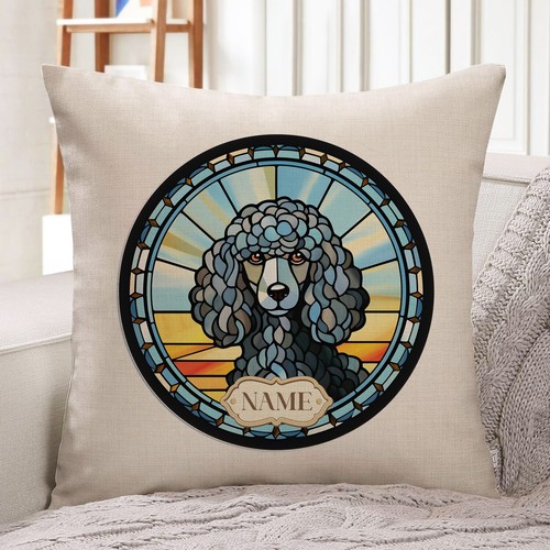 Personalised black poodle - personalised,
