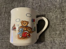 childs teddy bears on motor bike china mug