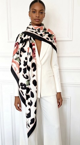 Ladies scarf arty print - arty,