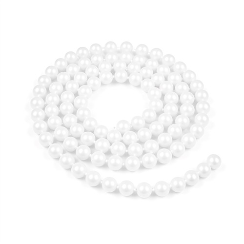 Metallic pearl bead chain - metallic,