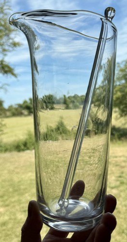 1970 whitefriars glass jug - whitefriars,