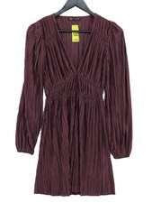 Zara A-Line Midi Dress S in Purple