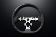 Mines Leather Red Stitch Steering Wheel For: Nissan Skyline R35 GTR 08-16