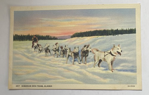 Vintage linen postcard - linen,