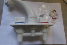 Whale MixerTap White Caravans Motorhomes etc, Boats c/w microswitchs RT2210 15mm