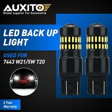 2X 7440 7443 W21W White T20 Error Canbus Free Led Stop Brake Tail Light Bulbs UK