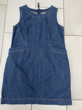 BNWOTS. WHITE STUFF. SIZE 16. LADIES DENIM PINAFORE DRESS WITH FRONT POCKETS