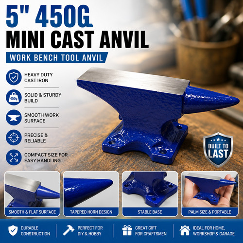 5in 450g mini bench anvil - 5in,