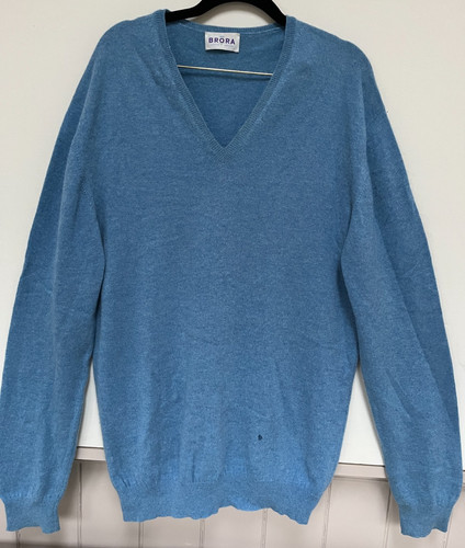 Brora cashmere jumper sky - brora,