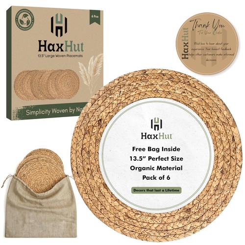 Woven placemats round - woven, placemats,
