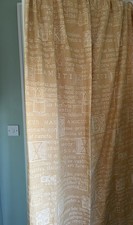 Pair Latin Script Curtains