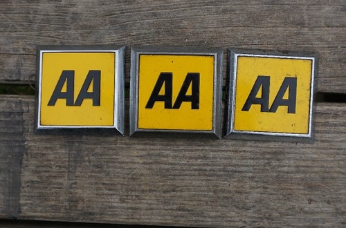 Vintage three car - three, badges