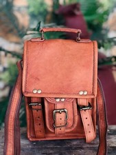 Star Leather School Vintage Messenger Shoulder Men Satchel Laptop S Briefcase