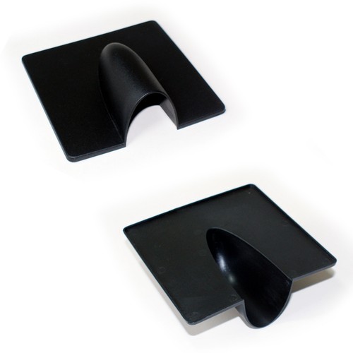Qty black brick buster - brick, plate