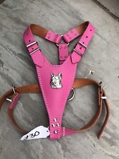 LEATHER STAFFY DESIGNER DOG